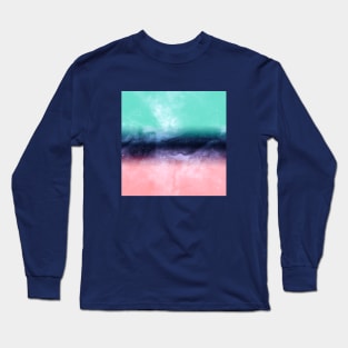 Modern watercolor abstract paint Long Sleeve T-Shirt